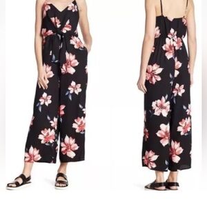 Soprano Black Floral Jumpsuit